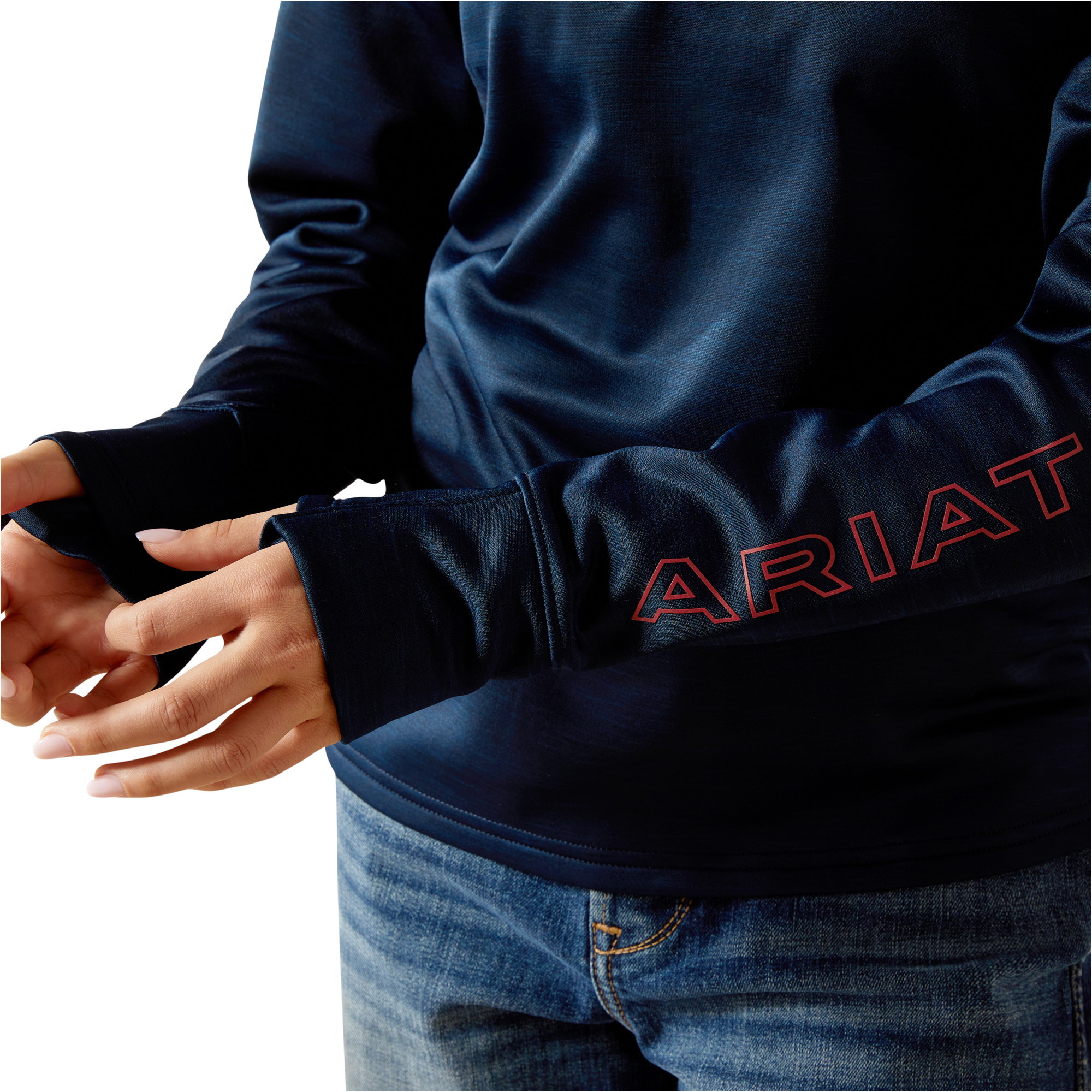 2025 Ariat Équipe Junior EQ 1/2 Zip Pullover 10062374 - Navy